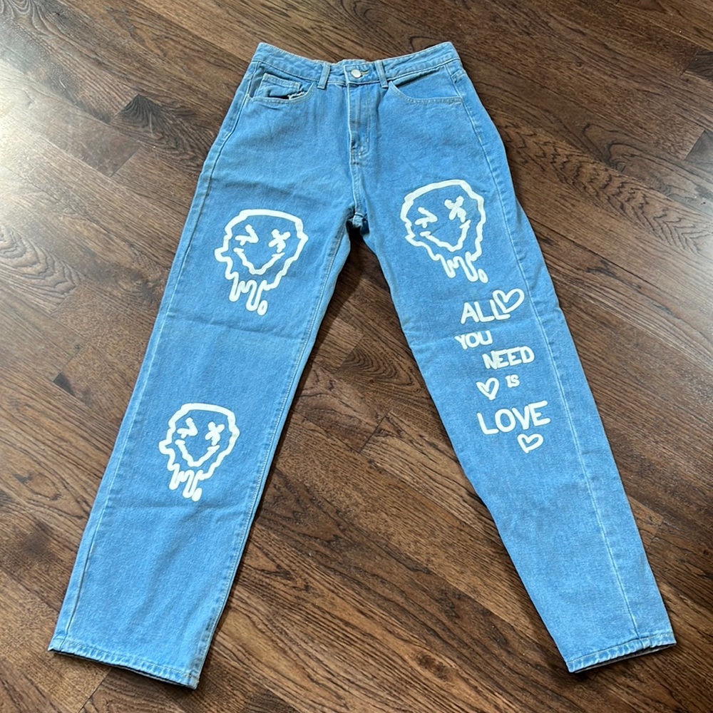 SHEIN Women Statement Jeans Light Wash